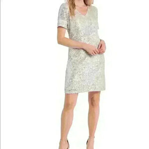 CeCe Sequin Dress Champagne Cocktail Bridal Bachelorette